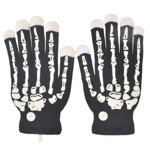 Guantes negros esqueleto c \ luz x2pz. ref:ep0090 ( 22x12cm)