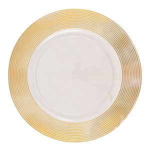 Plato decorativo plast.dorado ref:san4549