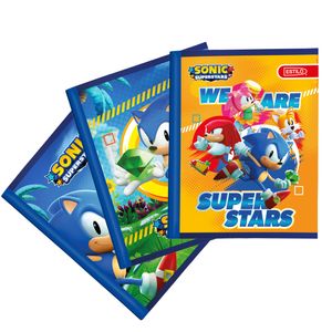 Cuaderno cosido estilo sonic 100 hojas 4l ref:10106416