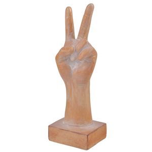 Adorno Figura Mano, Resina, 7x23cm, Beige, TG110982-3