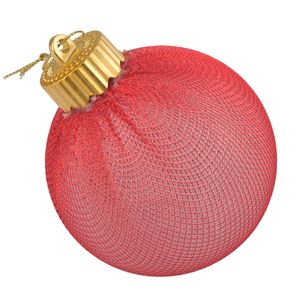 Adorno nav.bola x3 pz.roja ref:es24482 (8cm)