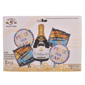 Globo aluminio celebration x5pz. ref:es24691