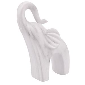 Adorno Decorativo Figura Elefante, Blanco, 13x19cm, E77-18687I