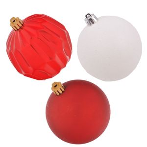 Adorno nav.bola x6 pz.ref:ac3 \ 4697 (8006) \ red 8cm