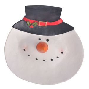 Adorno nav plato deco resina muneco nieve ref:tg632049