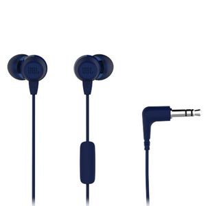 Audífonos Alámbricos JBL, 3 Tamaños de Almohadillas, Azules, C50HI