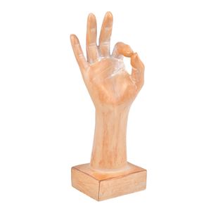 Adorno Figura Mano, Resina, 8x22cm, Beige, TG110990-3