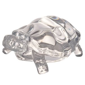 Adorno Figura Tortuga, Vidrio, 15x6cm, Transparente, ES24652