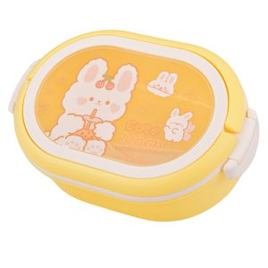 Lonchera Plástica Infantil, Conejo, Colores Surtidos, 1000ml, 13x20x7cm, OF0270 6448