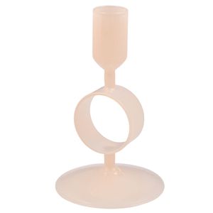 Candelabro, Vidrio, Blanco, 9x15cm, SAN4726