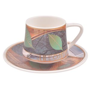 Taza c \ plato ceramica x6 pz.ref:san4972