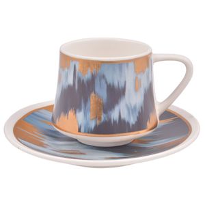 Taza c \ plato ceramica x6 pz.ref:san4971