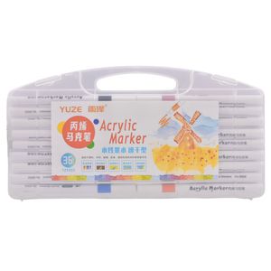 Marcador Acrílico, Colores Surtidos, 36 Piezas, 14cm, san5032
