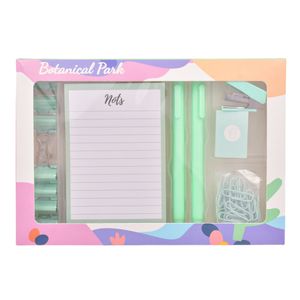 Set de Bloc de Notas Office Life, 9 Piezas, Celeste, OF0298