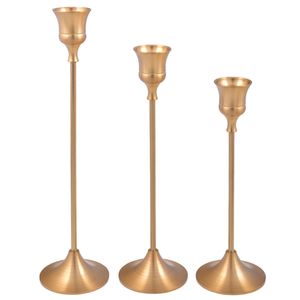 Candelabro, Metal, Dorado, 3 Piezas, SAN4710