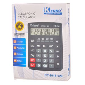 Calculadora Negra Kenko, 18x21cm, es24889
