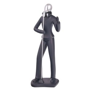 Adorno Decorativo Figura Cantante, Poliresina, 10x26cm, ES25319