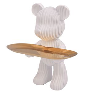 Adorno Decorativo Figura Oso, Resina, 18x21cm, ES24095