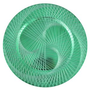 Plato base plast. verde ref:es25393 (33cm)