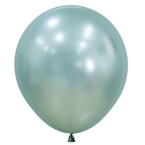 Globo silk r-18 verde menta \ 409719 x25 pz.