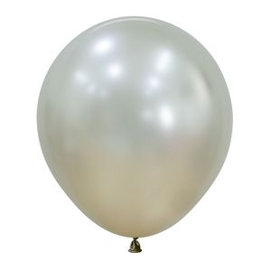 Globo silk r-18 perla crema \ 409146 x25 pz.