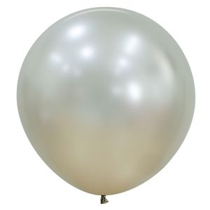 Globo silk r-24 perla crema \ 409153 x3 pz.