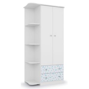 Ropero 2p 2c new baby blanco \ rosa azul (bicolor) ref:02.1219.02
