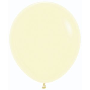 Globo pastel mate r-18 amarillo 620 \ 155111 x25 pz.