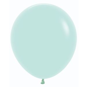 Globo pastel mate r-18 verde 630 \ 155197 x25 pz.