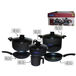 Bateria cocina grani x9 pz.ref:20599 \ 298 \ 216440 paris des