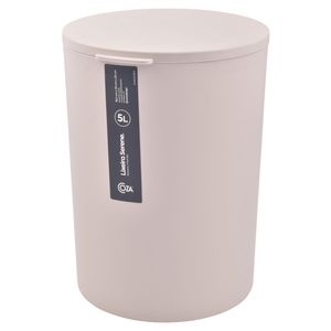 Tacho basura plast.c \ tapa light gray ref:13106 \ 3468 5lt