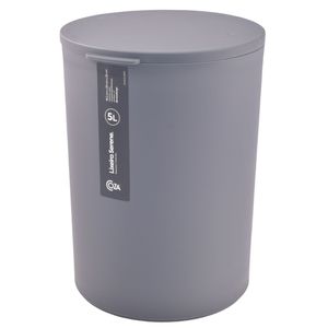 Tacho basura plast.c \ tapa gris plomo ref:13106 \ 3536 5lt