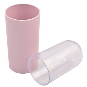 Porta cepillo plast.c \ tapa rosa clay ref:13100 \ 3537