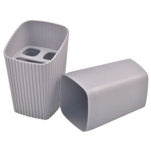 Porta cepillo plast.square gris ref:10450 \ 0499