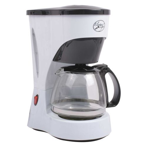 Cafetera Personal Electric Life, 6 Tazas, 650W, 0.7 Litros, CM10