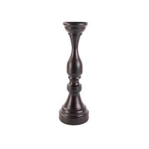 Candelabro metalico negro ref:es21590 (11x11x34.5cm)