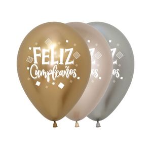 Globo reflex r-12 surtido 970 \ 384672 fc cuadrados x12 pz.