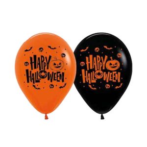 Globo fashion s r-12 surtido 061 \ 134826 \ 308265 halloween x12 pz.