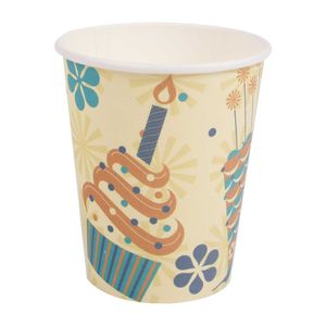Vaso desechable carton cakes x6 pz.ref:hm-bcak-v9 9 oz.