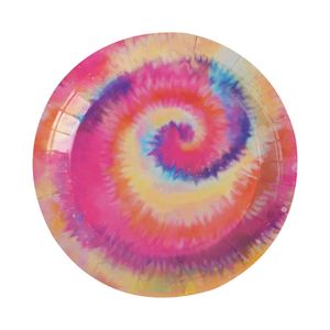 Plato desechable carton tie dye x10 pz.ref:4273 \ ca-tdy-p7 7