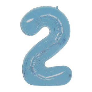 Globo numero col.surt. 2 ref:3663 \ ca-rain2-16 16 pulg. (40cm)