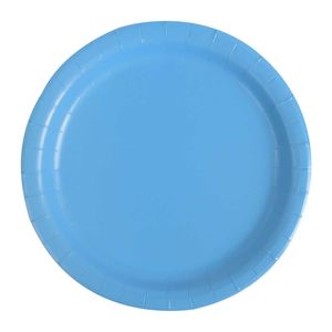 Plato desechable turqueza x8 pz.ref:3269 \ ca-lblue-p7c 7