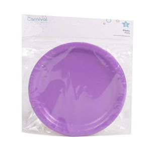 Plato desechable morado x8 pz.ref:3302 \ ca-pur-p9c 9