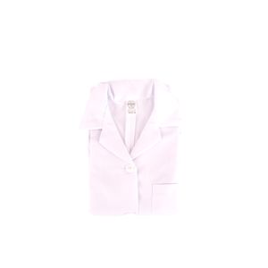 Mandil medico blanco c \ boton (talla 38)