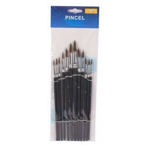 Pincel Redondo Aprendo, 12 Piezas, 22cm, cjb-6103