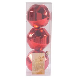 Adorno nav.bola roja x3 pz.ref:ar3 \ 131l8003a \ 22 8cm