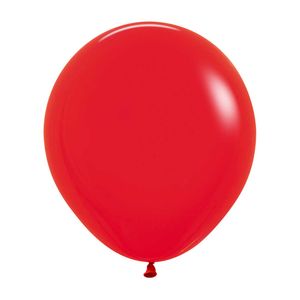 Globo fashion s r-18 rojo 015 \ 251240 x25pz.