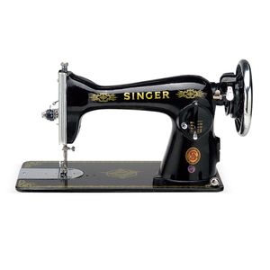 Máquina de Coser Mecánica Negrita Singer 1 Puntada Devanador Manual Cama Plana 15CD1B