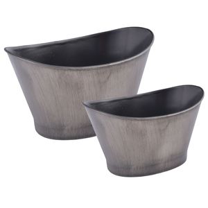 Hielera plast.gris x2 pz.ref:es25387 (22x15 \ 26.5x18cm)