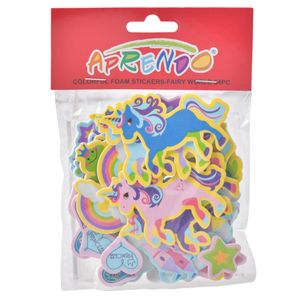 Figura de Fomix Aprendo, Unicornio, Sticker, 54 Pza, MAA4019.40-C